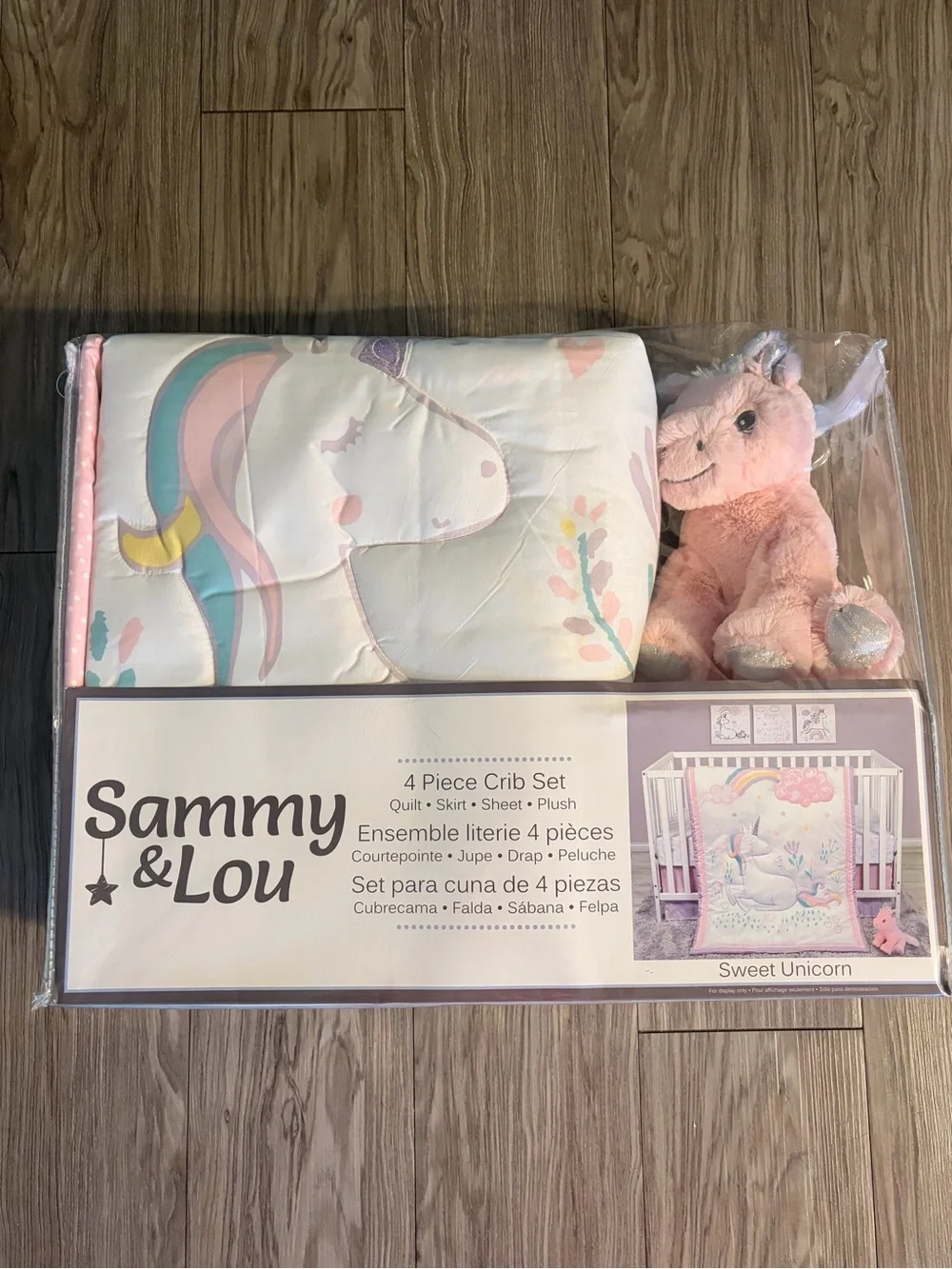 Sweet Unicorn Pink Nursery Quilt
